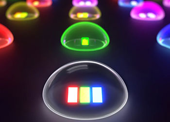 Illustration d'un r�tro�clairage LED RVB - (cr�dit : Sony)