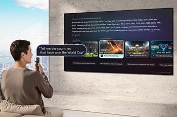Illustration d'une TV Samsung avec Vision AI Companion - (cr�dit : Samsung)