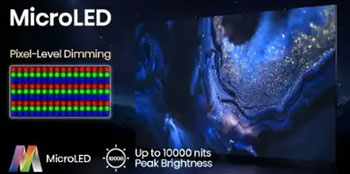 Illustration d'une TV Micro LED - (cr�dit : Hisense)