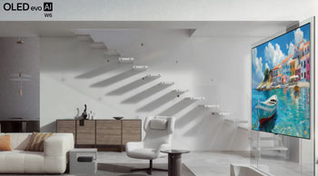 Illustration de la TV LG OLED Evo AI W6 - (cr�dit : LG)
