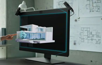 Illustration de l'�cran 3D sans lunettes Sony compatible avec les interactions par gestes - (cr�dit : Sony)