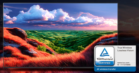 Illustration de la TV LG Mini RGB evo MRGB9M certifi�e True Wireless Lossless Vision - (cr�dit : LG)