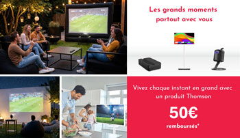 La marque Thomson rembourse 50 Euros pour l'achat d'une s�lection de TV portables