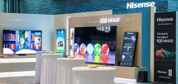 Illustration d'une TV Hisense RGB Mini-LED - (cr�dit : Hisense)
