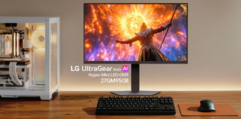 Visuel repr�sentant un �cran UltraGear evo Hyper Mini LED 5K GM9 - (cr�dit : LG)