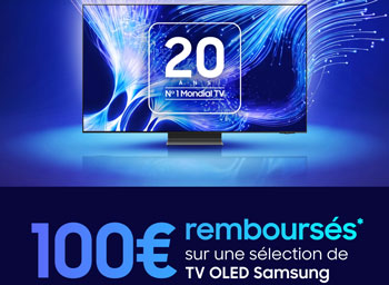 Samsung rembourse 100 Euros pour l'achat de certaines TV OLED
