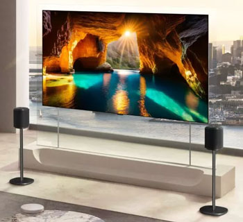 Illustration d'une Wallpaper TV OLED evo AI W6 - (cr�dit : LG)