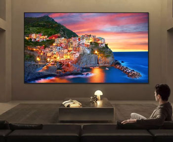 Illustration d'une TV Micro RGB evo AI MRGB96B - (cr�dit : LG)