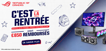 Asus rembourse jusqu'� 850 Euros pour l'achat de certains �quipements informatiques