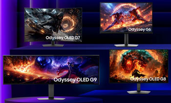 Illustration des nouveaux �crans gaming Samsung Odyssey - (cr�dit : Samsung)