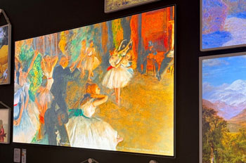 Illustration d'oeuvres affich�es dans la zone Art Gallery du stand LG � l'IFA 2026 - (cr�dit : LG)