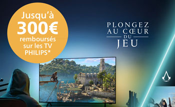 Jusqu'� 300 Euros rembours�s pour l'achat d'une s�lection de TV Philips Ambilight