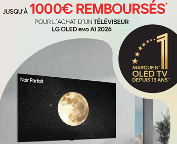LG rembourse jusqu'� 1000 Euros pour l'achat de certaines TV