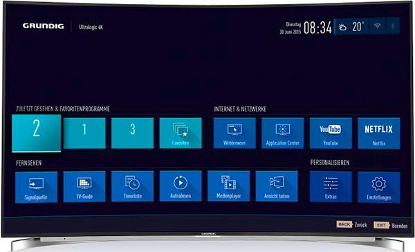 Les TV Grundig Ultra HD 4K Ultralogic durant l'IFA 2015