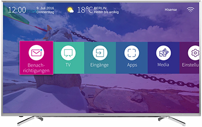 Illustration d'une Smart TV dot�e de l'interface VIDAA U - (cr�dit : Hisense)