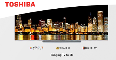 Illustration d'une TV OLED Toshiba