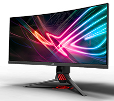 Illustration de l'�cran incurv� Asus XG35VQ pr�sent� � l'occasion de l'IFA 2017 - (cr�dit : Asus)