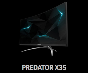 Illustration de l'�cran incurv� quantum dot Acer Predator X35 d�voil� � l'occasion de l'IFA 2017 - (cr�dit : Acer)