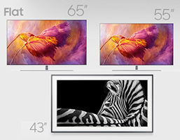 Illustrations des nouvelles TV Samsung QLED Q8F et The Frame annonc�es durant le salon IFA 2017 - (cr�dit : Samsung)