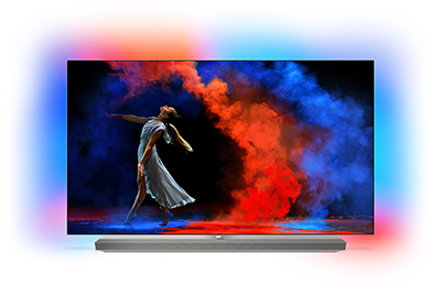 Illustration de la nouvelle TV OLED 65 pouces Philips pr�sent�e durant l'IFA 2017 - (cr�dit : Philips)