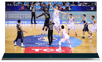 IFA 2018 : TV TCL QLED 8K  FIBA Basketball World Cup 2019 Edition - (source : TCL)
