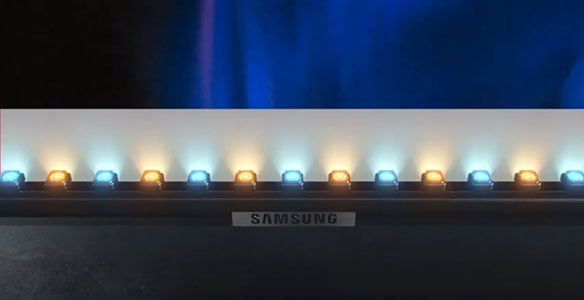 Illustration d'un syst�me de r�tro�clairage Dual LED