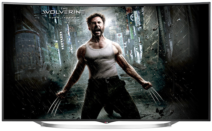 TV LG 4K incurvee UC970V avec films 4K offerts