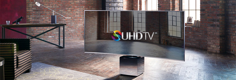 Illustration d'une TV SUHD Samsung - (crédit Samsung) Liste des TV Samsung SUHD actuellement proposées par les marchands référencés sur LCD-Compare