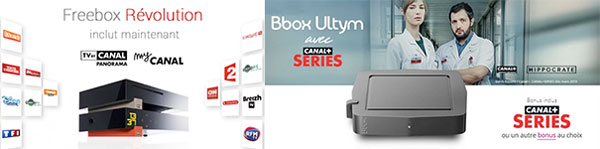Les box TV des opérateurs Internet permettent d'accéder aux chaînes du Groupe Canal