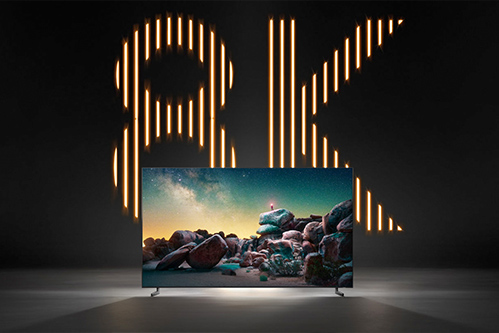 Visuel repr�sentant une TV 8K