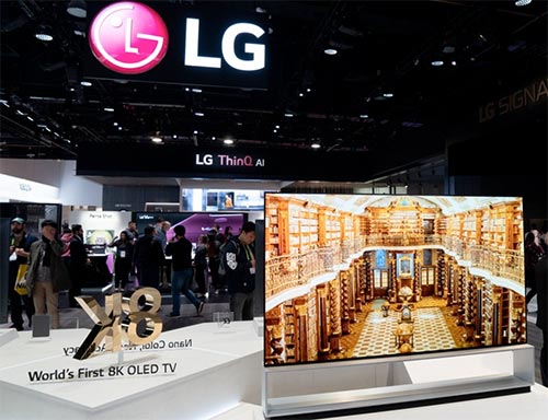 Visuel représentant une TV 8K exposée durant l'IFA 2019 IFA 2019 : TV 8K