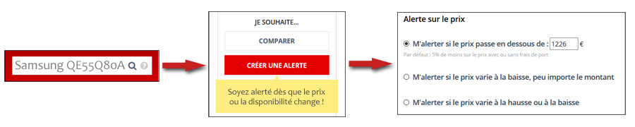Créer une alerte de prix sur lcd-compare Créer une alerte de prix sur lcd-compare