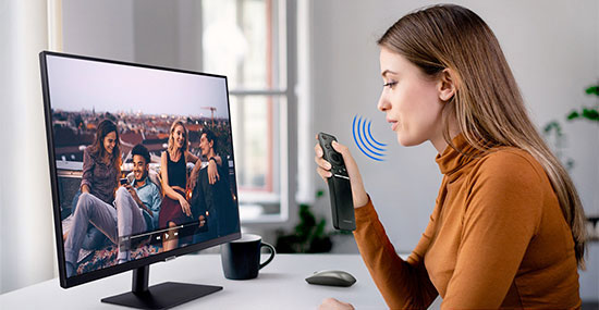 Les moniteurs Samsung Smart Monitor sont compatibles avec l'assistant vocal Bixby