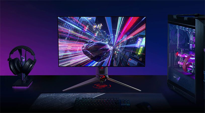 Visuel pr�sentant un �cran gaming Asus ROG 