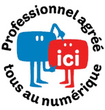 Visuel représentant le logo de la charte tous au numérique 