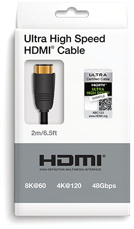 Visuel repr�sentant un c�ble Ultra High Speed HDMI