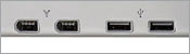 Apple Cinema Ports USB et Firewire