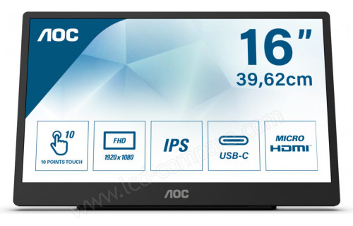 16T2 15.6 Portable Touchscreen Monitor - AOC Monitor