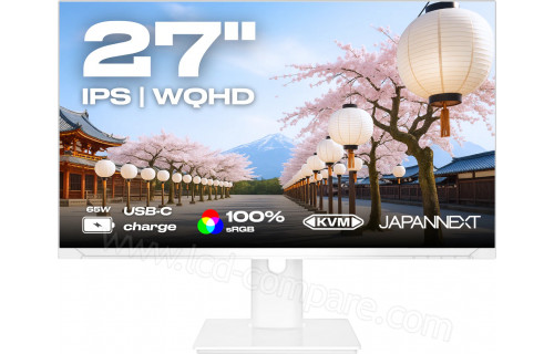 JAPANNEXT JN-IPS270WQHD75F-C65W-HSP-W