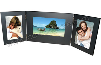 ACOMAX Cadre en Bois 3 volets - 7 pouces