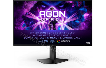 AOC AG276QZD - 27 pouces - A partir de : 545.44 € chez PcComponentes