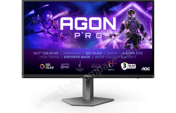 AOC AG276QZD2AM - 27 pouces - A partir de : 540.13 € chez Amazon