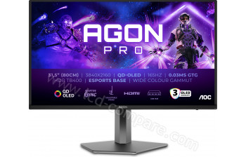AOC AG326UDAM - 31.5 pouces - A partir de : 771.92 € chez Amazon