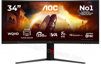 AOC CU34G4ZCA - 34 pouces - A partir de : 360.22 &euro; chez Amazon