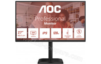 AOC Q27E4U - 27 pouces - A partir de : 194.39 &euro; chez Topbiz