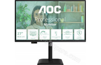 AOC Q27P4U - 27 pouces - A partir de : 227.30 &euro; chez Restock System chez Cdiscount