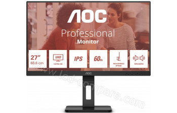 AOC U27E3UF - 27 pouces - A partir de : 299.73 &euro; chez Zoomici chez Pixmania