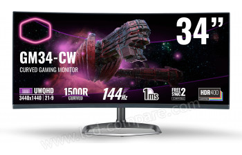 COOLER MASTER GM34-CW - 34 pouces