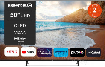 ESSENTIELB 50QLED307 - 126 cm - A partir de : 329.00 &euro; chez Boulanger chez Rakuten
