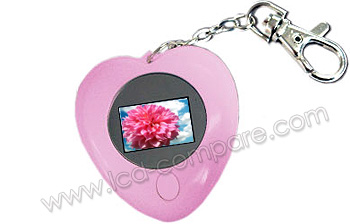 HIGHBOX Apache Porte cl&eacute; coeur Rose - 1.1"